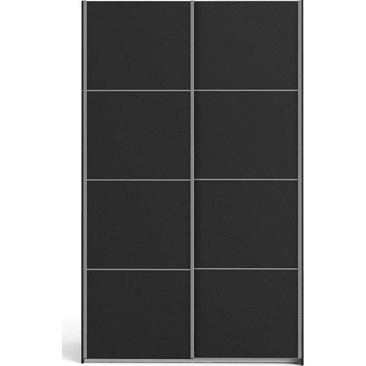 Verona Black 120cm Sliding Door Wardrobe