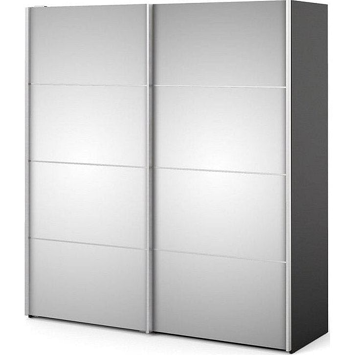 Verona Mirrored 180cm Sliding Door Wardrobe