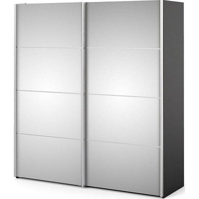 Verona Mirrored 180cm Sliding Door Wardrobe